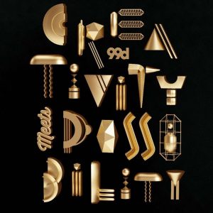 A creative and fun metallic poster. By Pinch Studio.